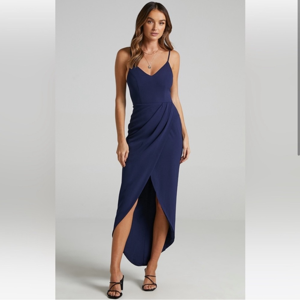 Showpo Wrap V Neck Midi Dress